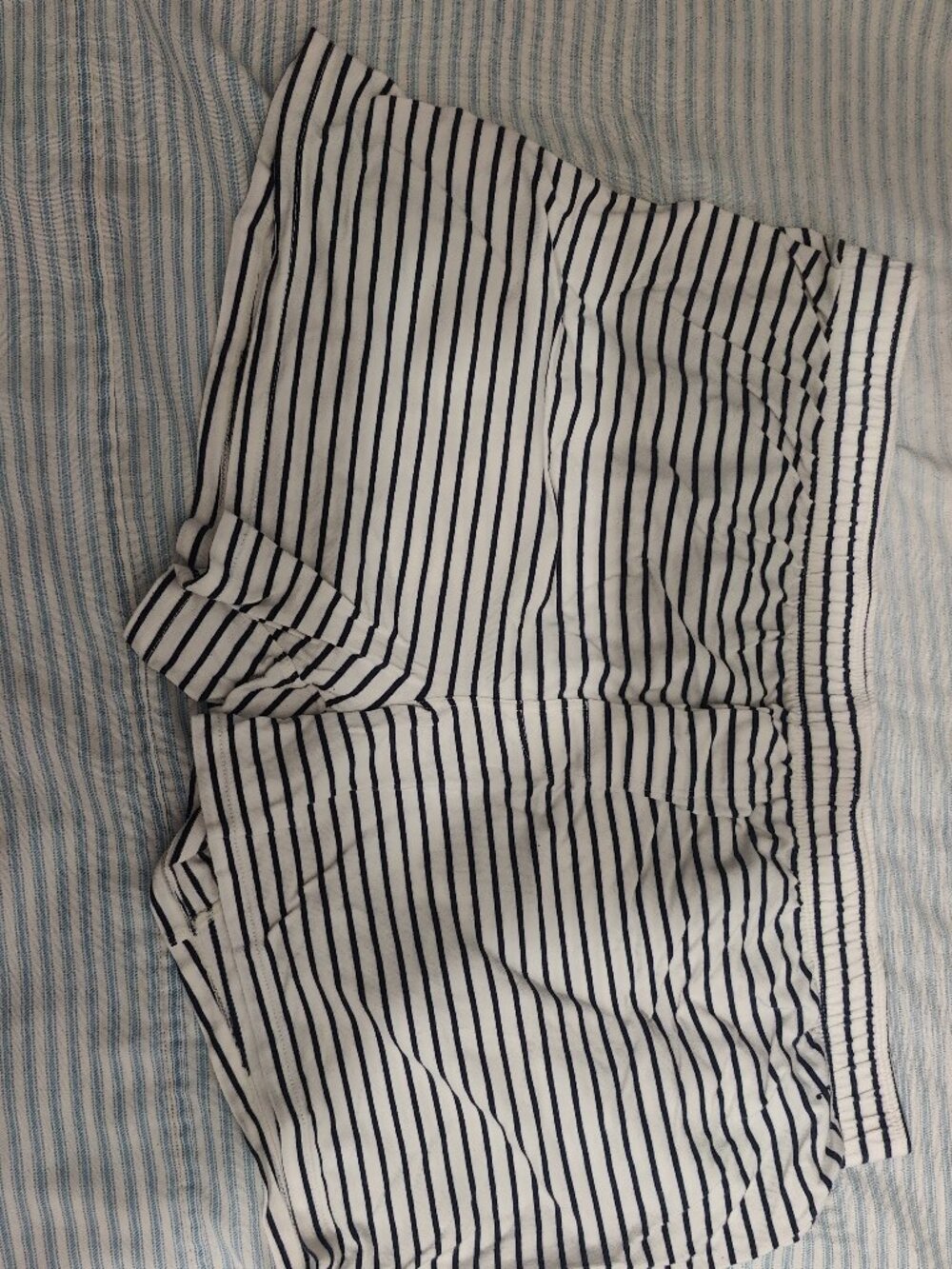 Fabletics 24-7 Men's Slim Boxer - Deep Navy Shoreline Stripe - Large